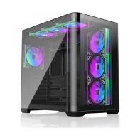 Купить Корпус Raijintek ATREUS BT7, Midi-Tower, TG, 7x120mm ARGB, 2xUSB-A 3.0 + 1xUSB Type-C , E-ATX, ATX, mATX, mITX, Black в Алматы