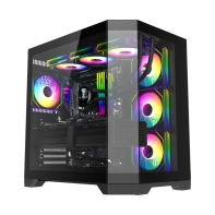 Купить Компьютерный корпус Gamemax Hype-A BK Black без Б/П в Алматы