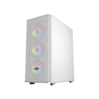 Купить Компьютерный корпус FSP CMT196W, Без БП, 1xUSB3.0/2xUSB2.0, 4x ARGB 120mm, Glass, White, ATX в Алматы
