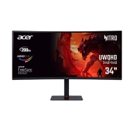 купить Монитор 34* Acer Nitro XV345CURX0bmiipphx Curved,Black,VA,3440x1440@200Hz,250кд/м,3000:1,2xDP,2xHDMI  UM.CX5EE.001 в Алматы фото 1