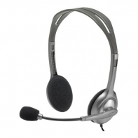 Купить Гарнитура Logitech H110 (2 x 3.5мм, кабель 1.8м) в Алматы