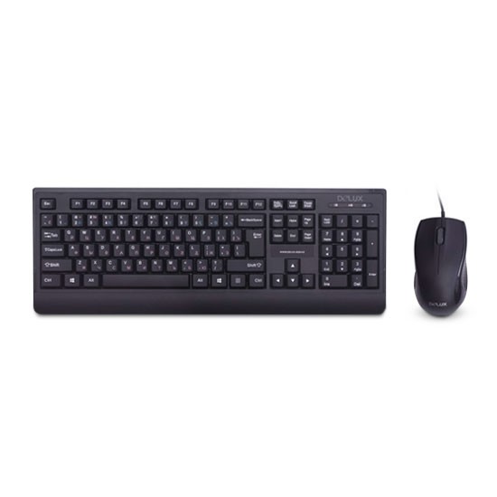 Купить Комплект Клавиатура + Мышь Delux DLD-6075OUB в Алматы