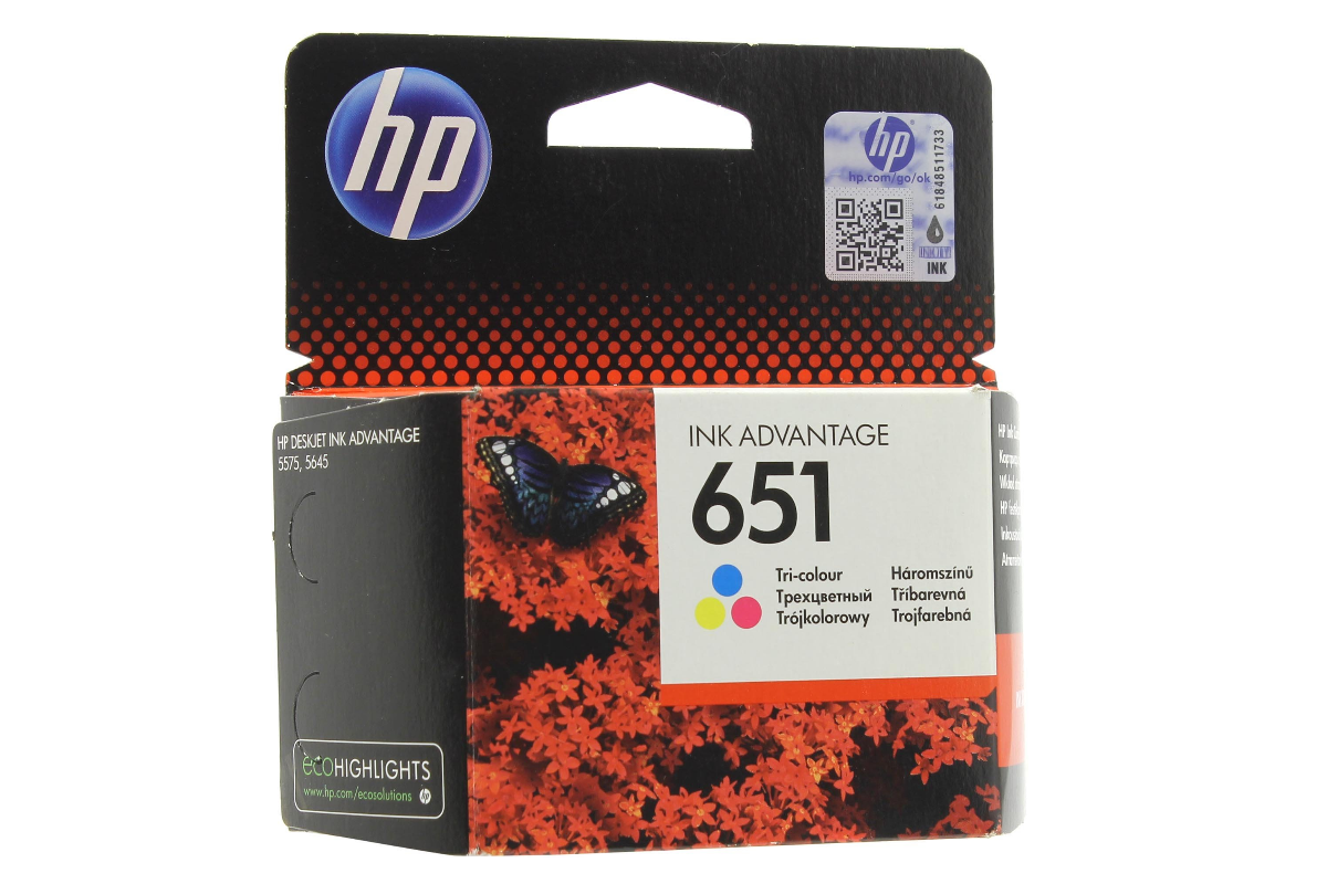 Купить Оригинальный струйный картридж HP 651 в Алматы